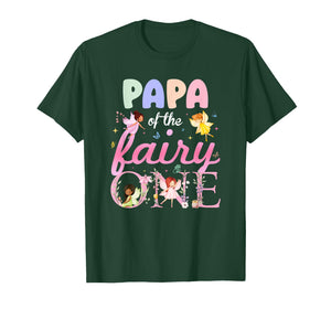 Papa of The Fairy One 1St Birthday Girl Family Matching T-Shirt