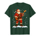 Santa Claus Playing Bass Guitar Christmas Xmas Music T-Shirt