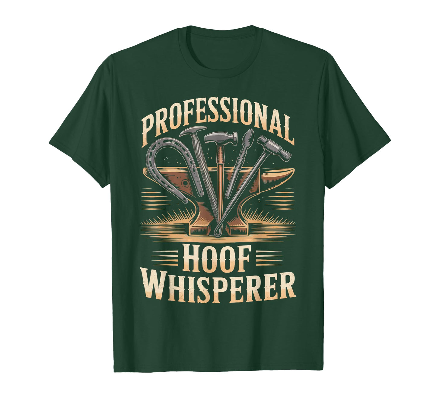 Hoof Whisperer Horse Shoeing Horseshoer Blacksmith Farrier T-Shirt