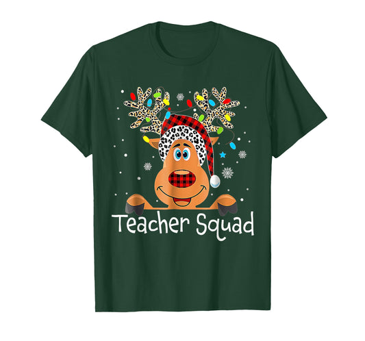 Teacher Squad Reindeer Teacher Christmas Xmas T-Shirt