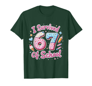 I Survived 67 Days of School Teachers Students T-Shirt