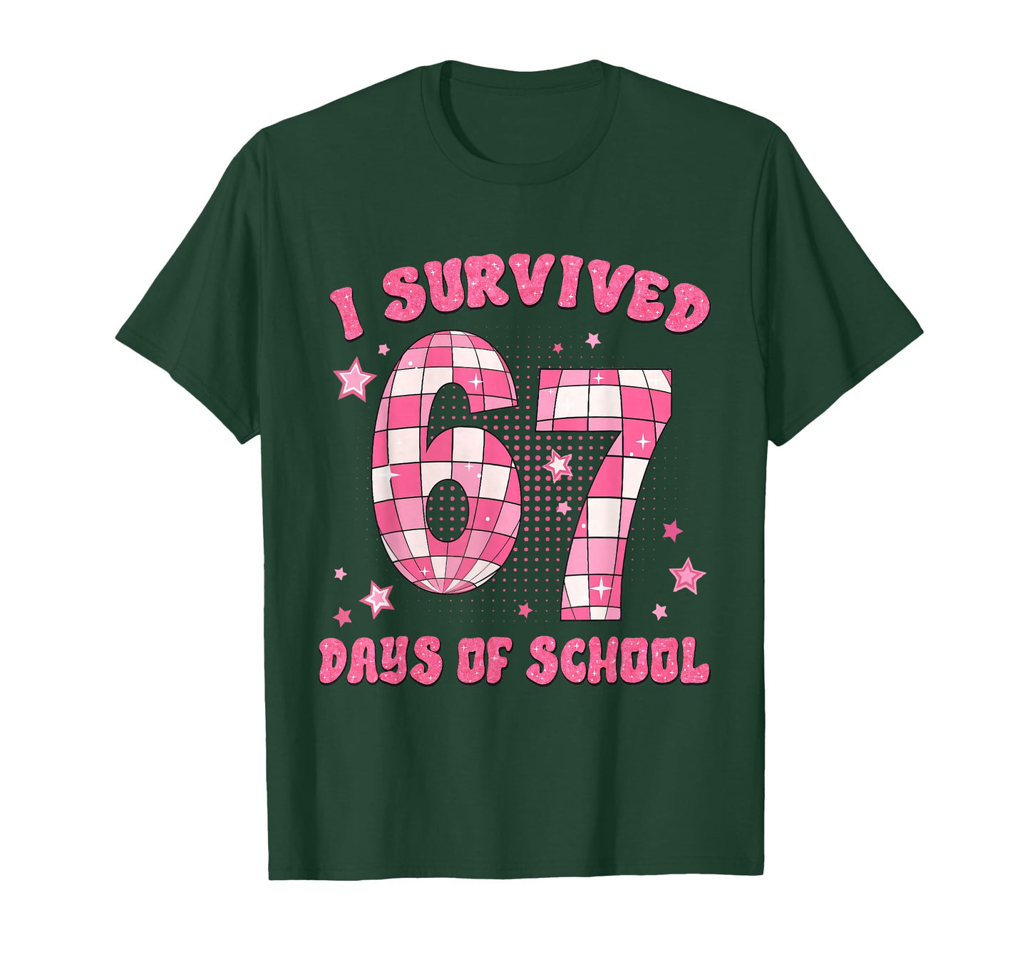 I Survived 67 Days of School Funny 6 7 Meme Teacher Student T-Shirt