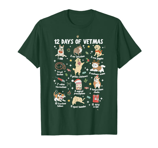 Christmas Veterinarian Veterinary Medicine Vet Tech Xmas Vet T-Shirt