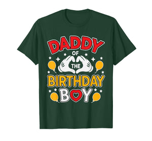 Daddy of The Birthday Boy Shirt Matching Dad Son Family Bday T-Shirt