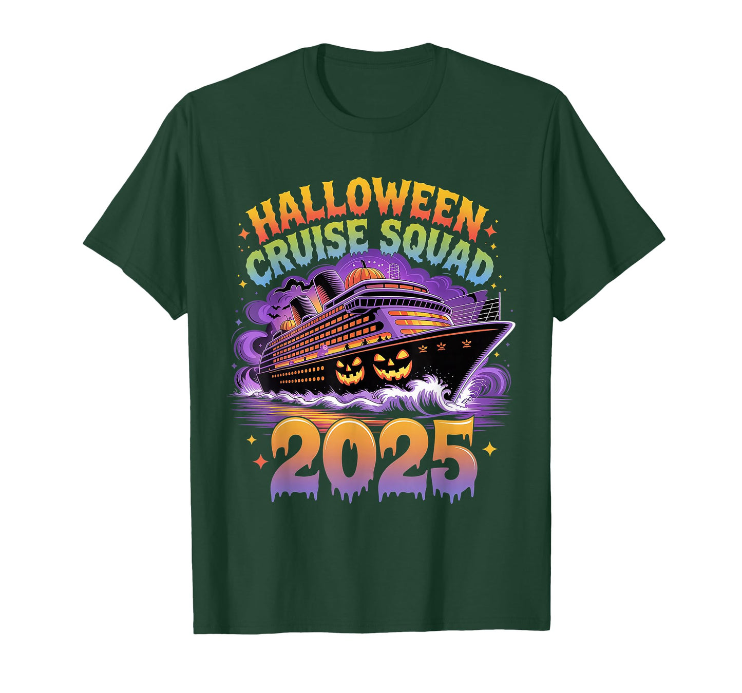 Halloween Cruise Squad 2025 Matching Family Cruise Trip T-Shirt