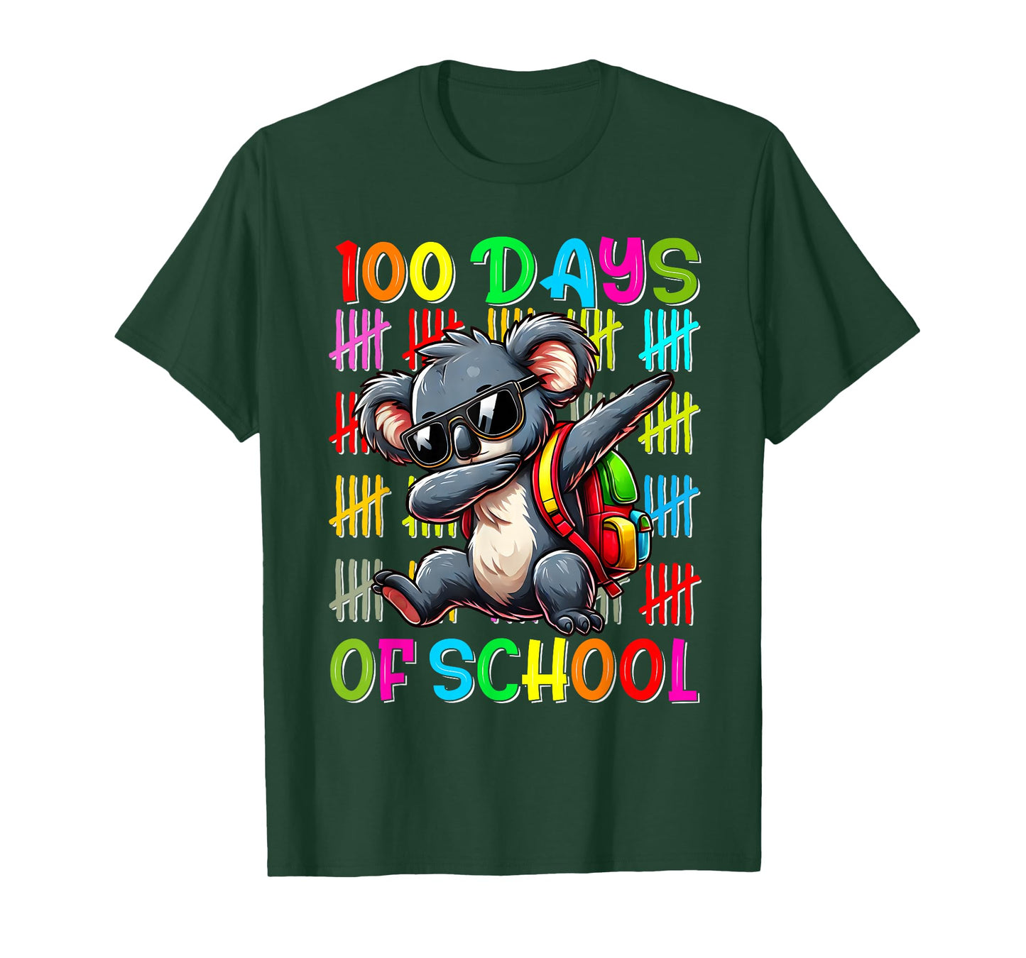 100 Days of School Koala Shirt 100 Days Smarter Koala T-Shirt