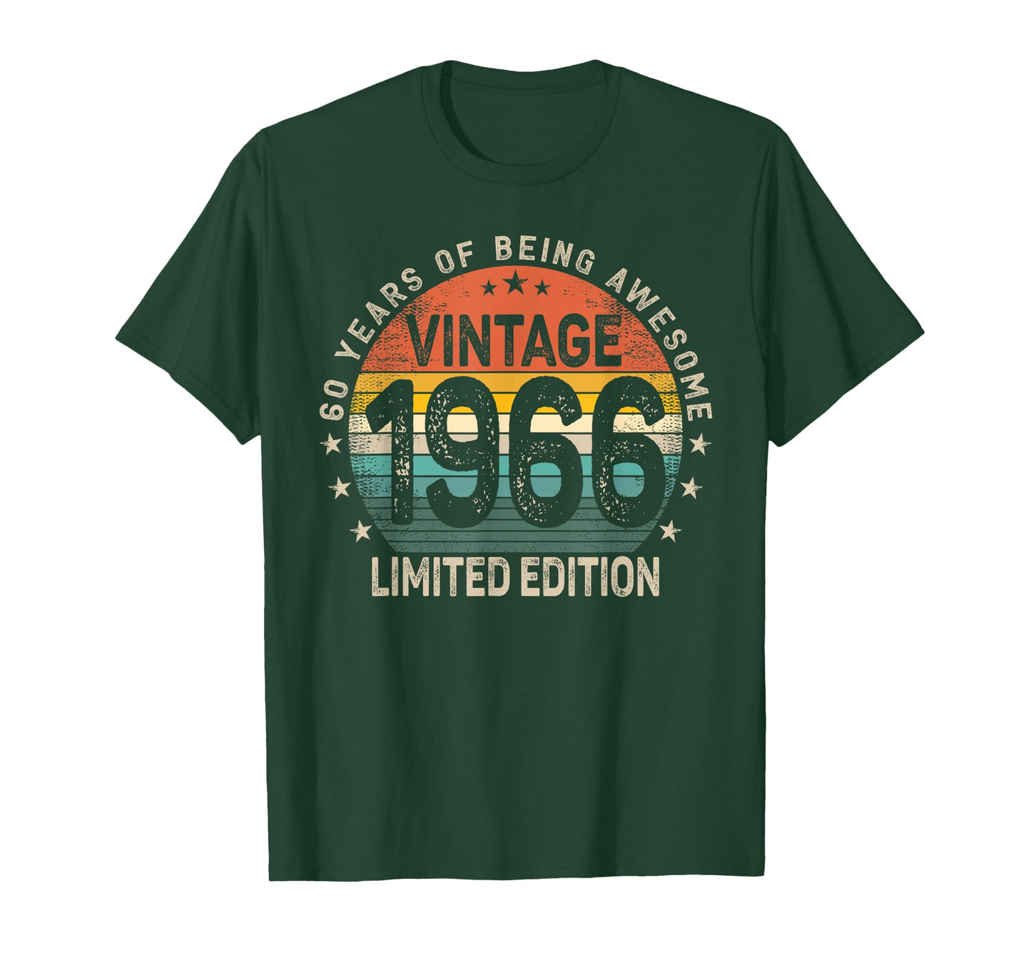 60 Years Old 1966 Vintage 60th Birthday Men Women T-Shirt