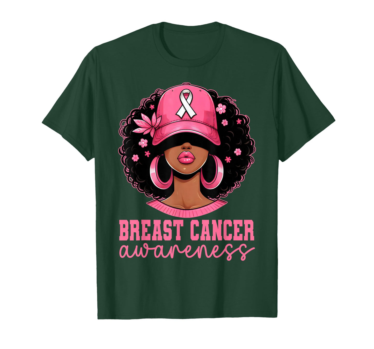 Black Women Breast Cancer Awareness in October We Wear Pink T-Shirt