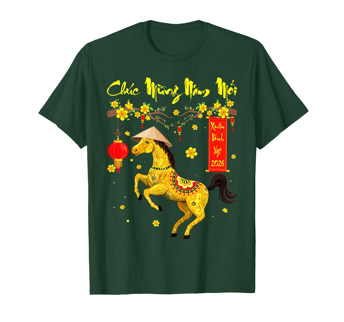 Chuc Mung NAM Moi Xuan Binh NGO Happy TET 2026 Horse Kids T-Shirt