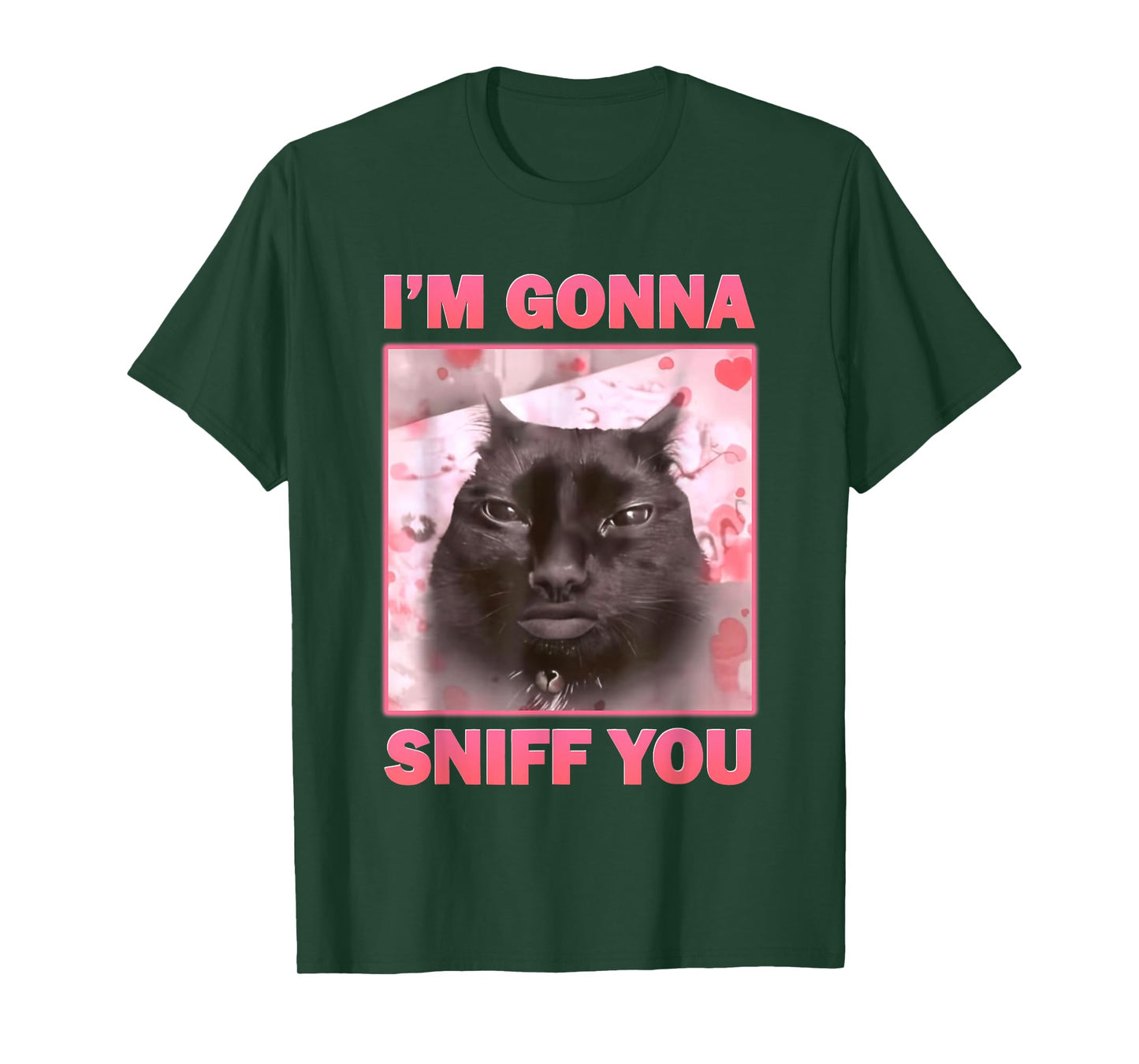I'm Gonna Sniff You Funny Brainrot Cat Meme T-Shirt