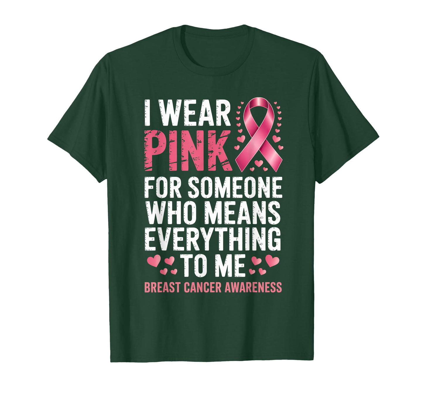 in October We Wear Pink Breast Cancer Awareness T-Shirt