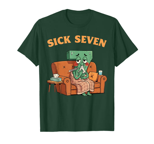 Sick Seven 67 Halloween Costume Fun Wordplay Design T-Shirt
