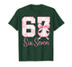 Coquette Bow Number 67 Funny Meme Pink Floral Women Girls T-Shirt