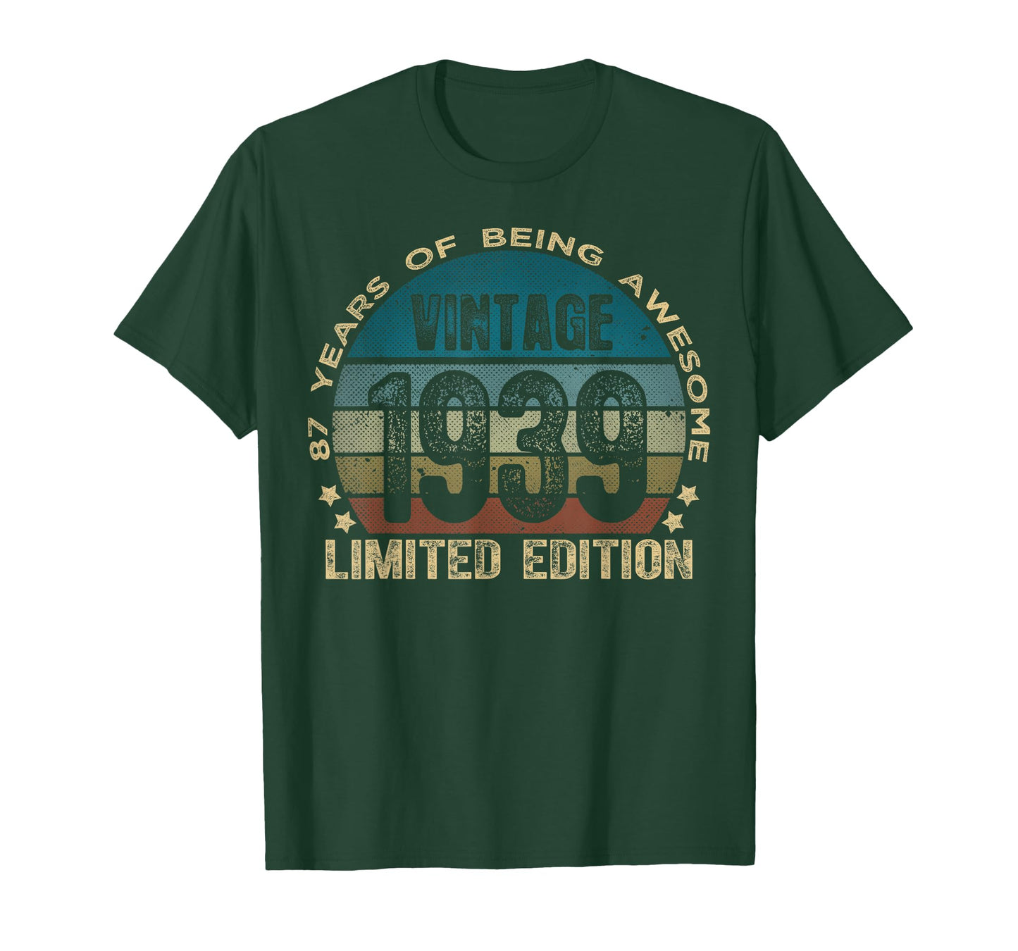 87 Year Old Gifts Vintage 1939 Limited Edition 87th Birthday T-Shirt