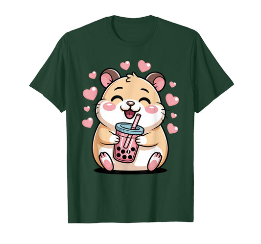 Hamster Bubble Tea Kawaii Boba T-Shirt