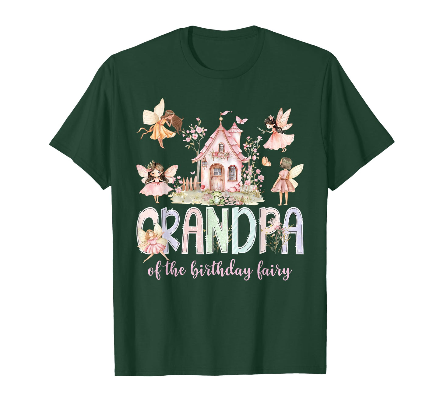 Grandpa of The Birthday Fairy Girl Magical Family Matching T-Shirt
