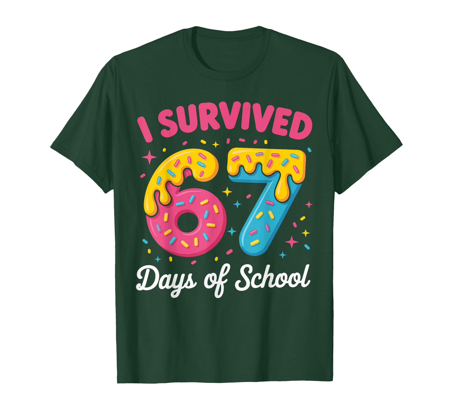 I Survived 67 Days of School Funny Meme Teacher Student T-Shirt