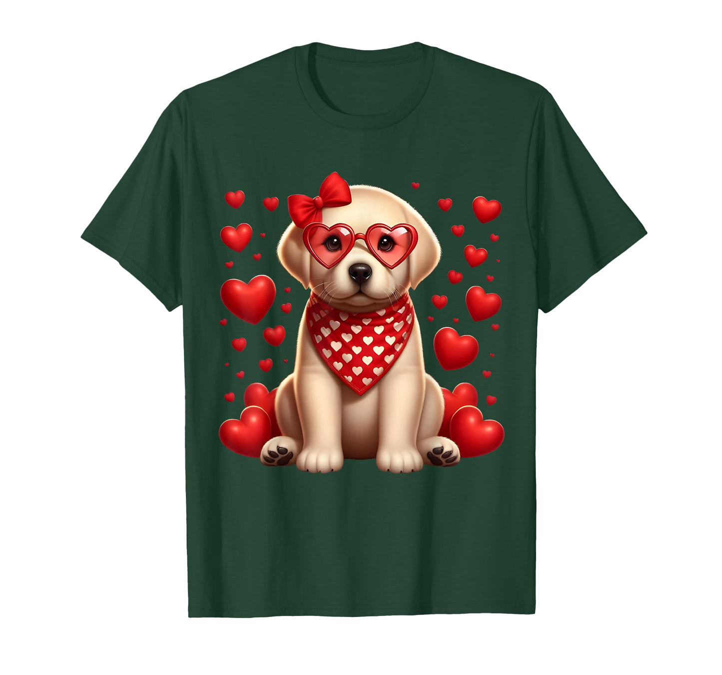 Cute Labrador Retriever Owner Valentines Day Heart Dog Lover T-Shirt