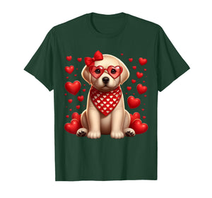 Cute Labrador Retriever Owner Valentines Day Heart Dog Lover T-Shirt