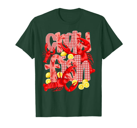 Crawfish Boil Louisiana Crawfish Season Fisherman Aesthetics T-Shirt