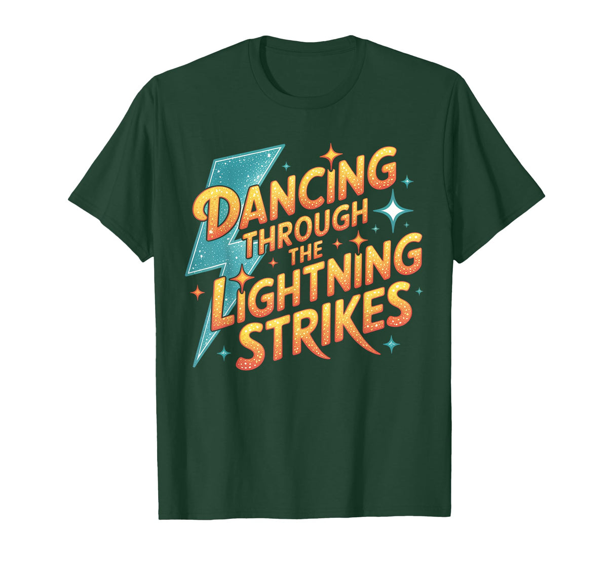 Dancing Through The Lightning Strikes Retro T-Shirt