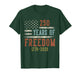 250 Years of Freedom 1776-2026 USA Birthday Gifts Veterans T-Shirt