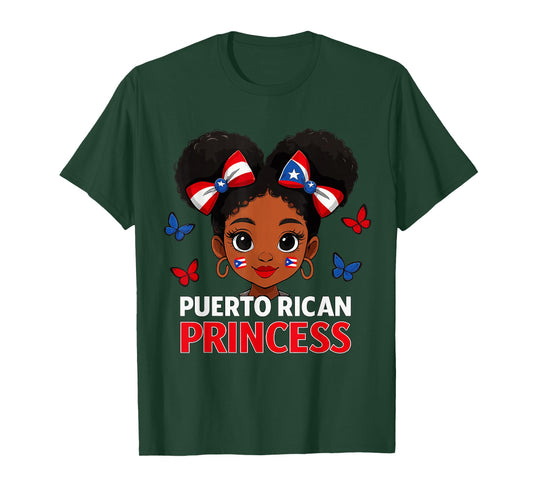 Puerto Rican Princess Hispanic Heritage Girl Puerto Rico T-Shirt