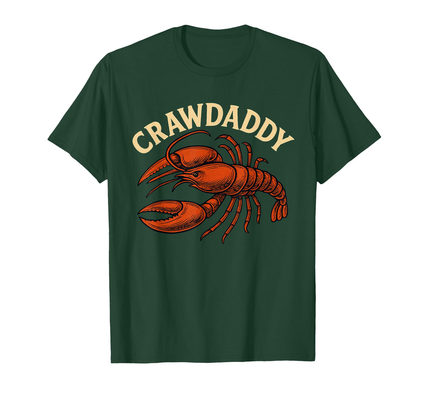 Funny Craw Daddy Crawfish Boil Dad Crawdad Vintage Party Men T-Shirt