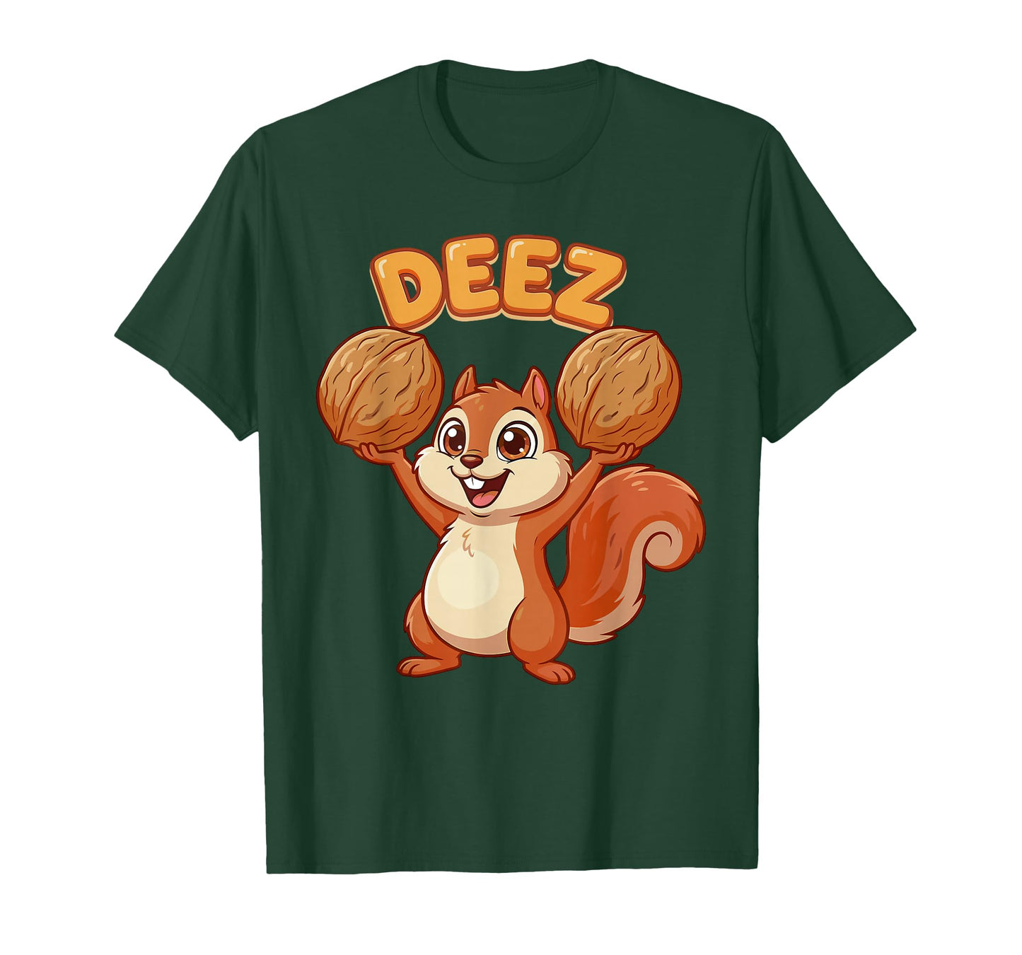 Deez Funny Squirrel Holding Walnuts Meme Joke T-Shirt