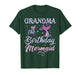 Funny Bday Family Matching Grandma of The Birthday Mermaid T-Shirt
