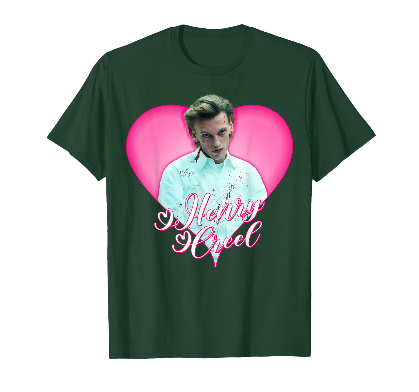 Stranger Things Henry Creel Heart Portrait T-Shirt