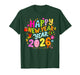 Happy New Year 2026 Funny Colorful Teacher and Student Gifts T-Shirt