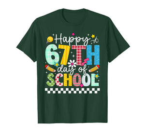 Happy 67th Day of School Funny 6 7 Meme Boy Girl Teacher T-Shirt