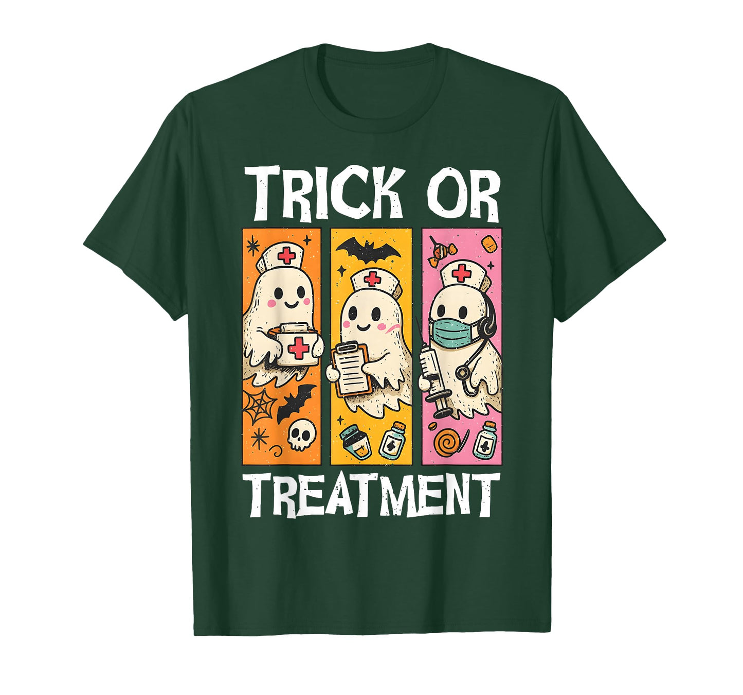 Trick Or Treatment Funny Halloween Radiation Rad Therapy T-Shirt