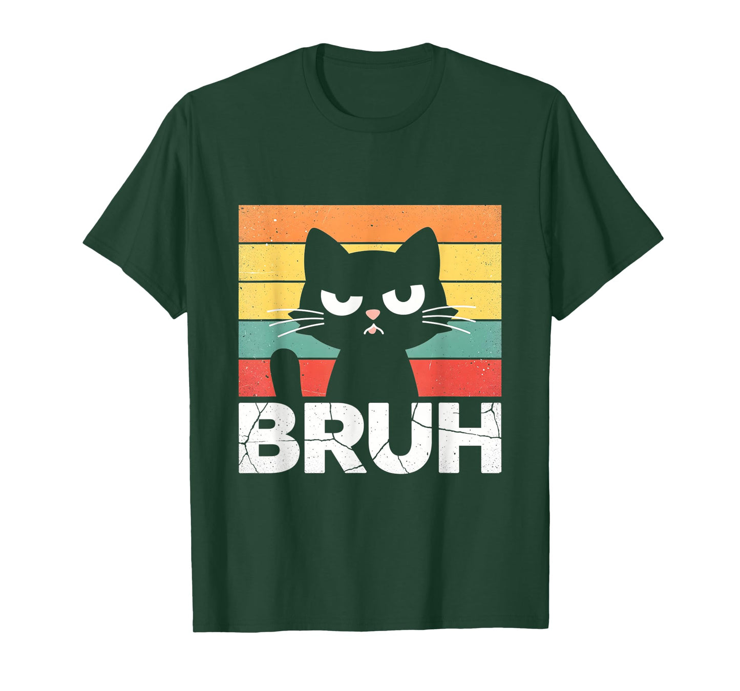 Funny Cat Bruh for Teens Boys Girls Men Women Meme Graphic T-Shirt