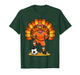 Kids Fall Boys Thanksgiving Soccer Turkey Men Ball Family T-Shirt