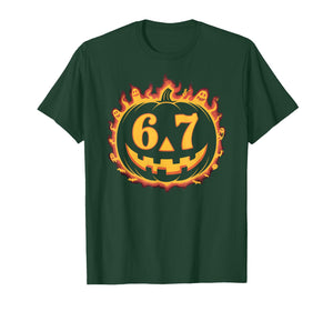 Funny 6 7 Meme Halloween Pumpkin Costume for Student Teacher T-Shirt