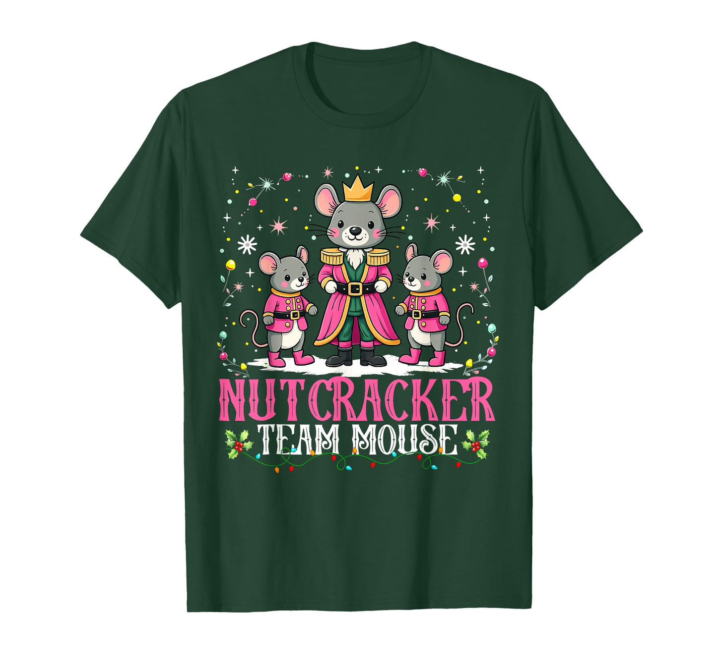 Nutcracker Team Mouse Christmas Dance Ballet Merry Christmas T-Shirt