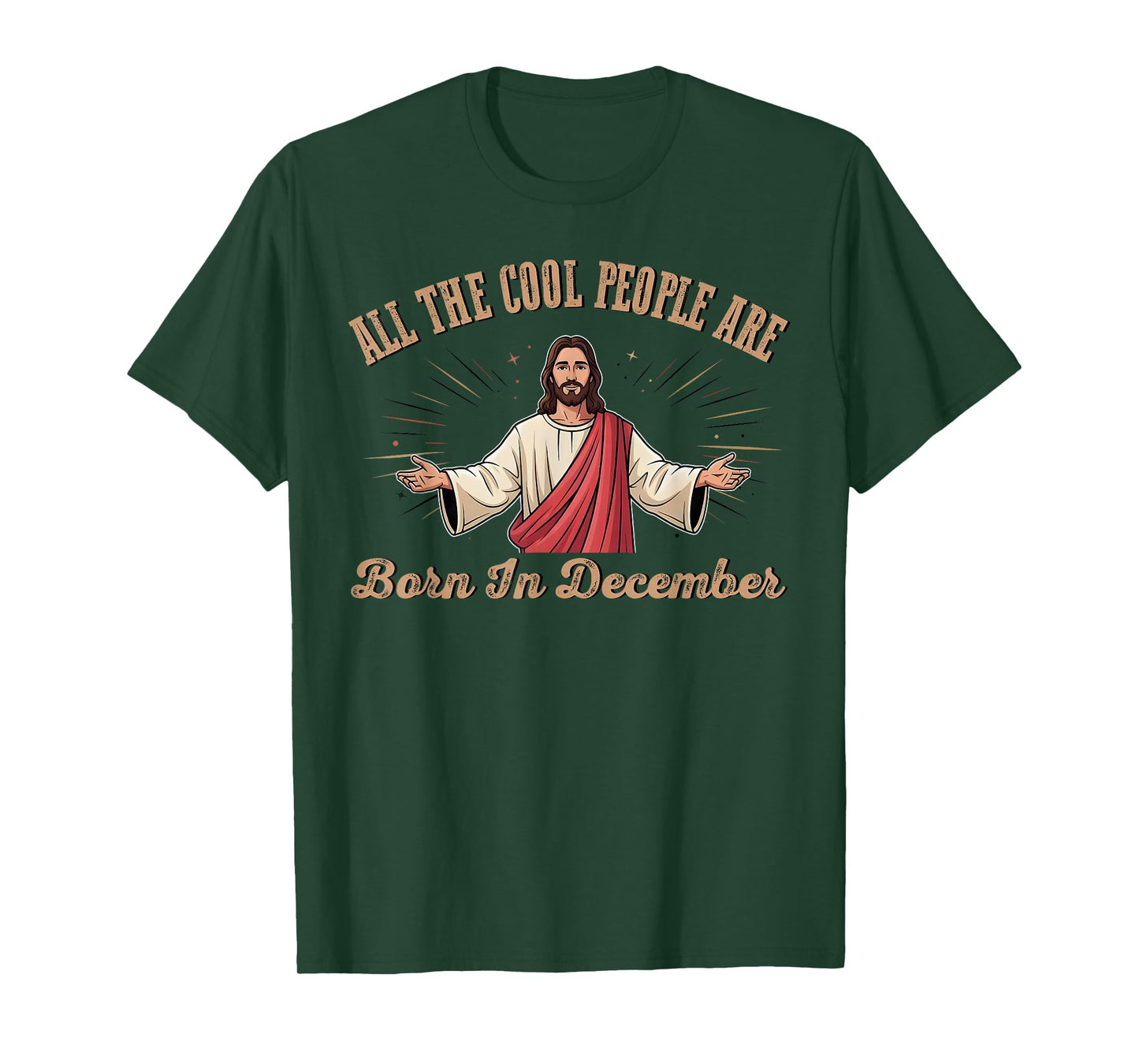 All Cool People are Born in December Birthday Christmas T-Shirt
