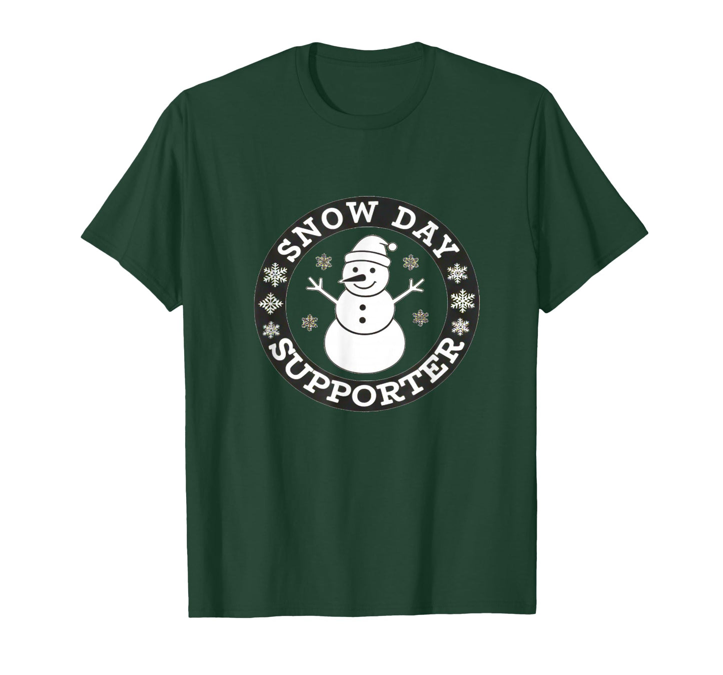 Snow Day Supporter Fun Winter Snowflake Teacher Student T-Shirt