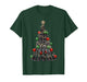 Funny Clarinet Player Christmas Tree Lights Xmas Boys Men T-Shirt