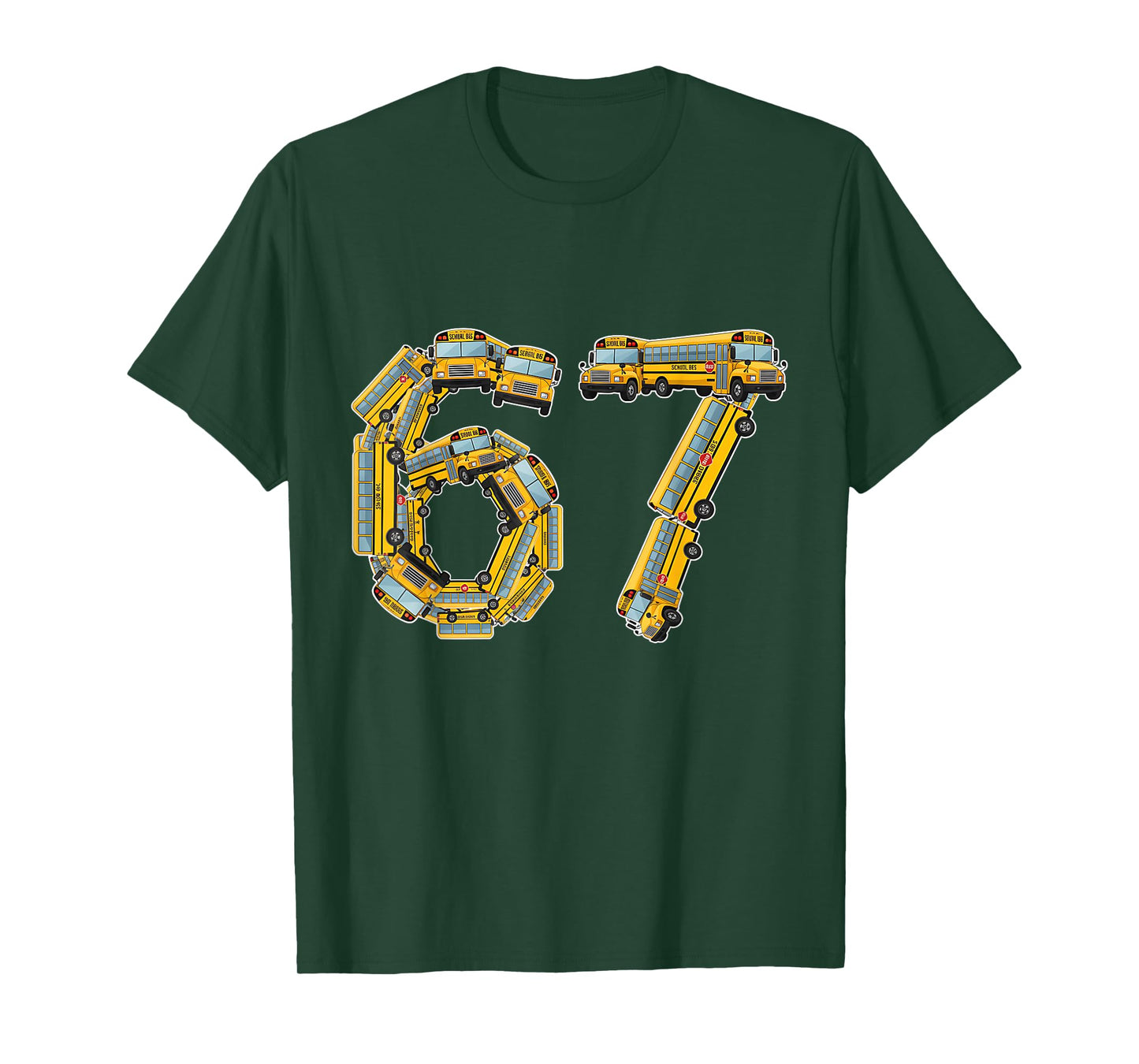 Fun School Bus 67 Teacher Appreciation 67 Meme Bus Driver T-Shirt