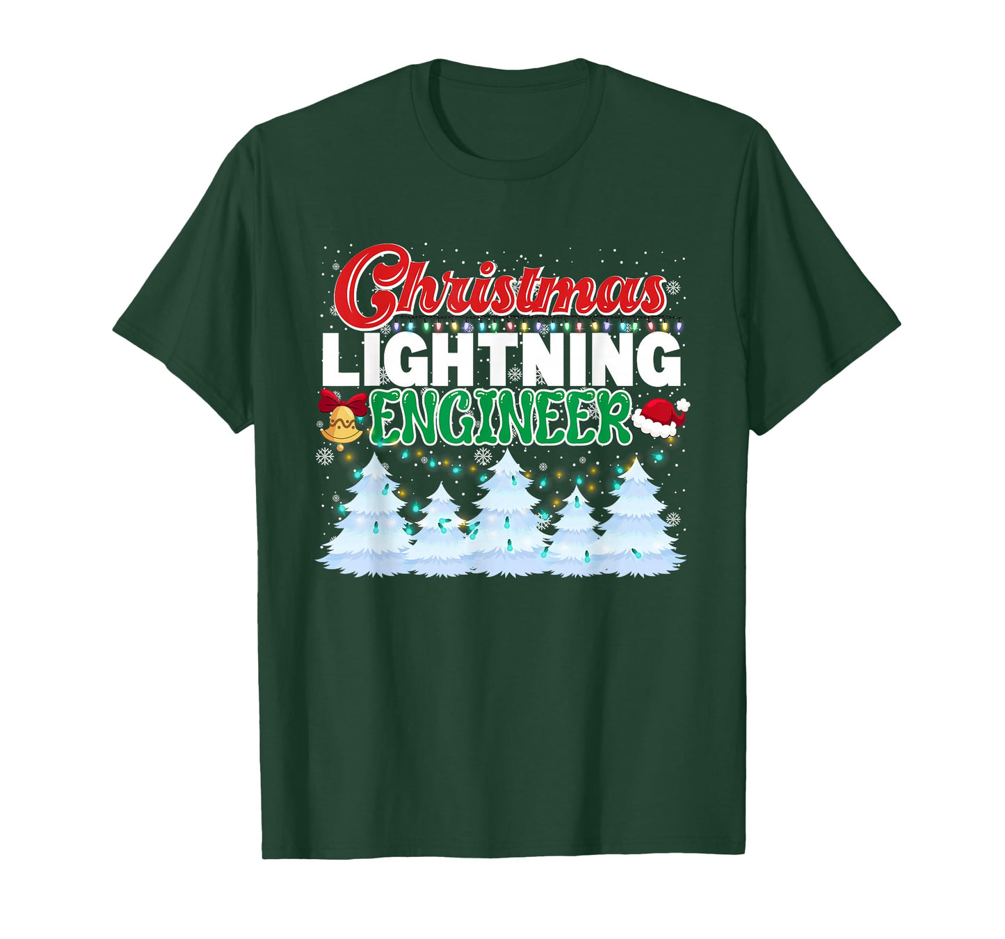 Christmas Lighting Engineer Xmas Tree Lights Engineering T-Shirt