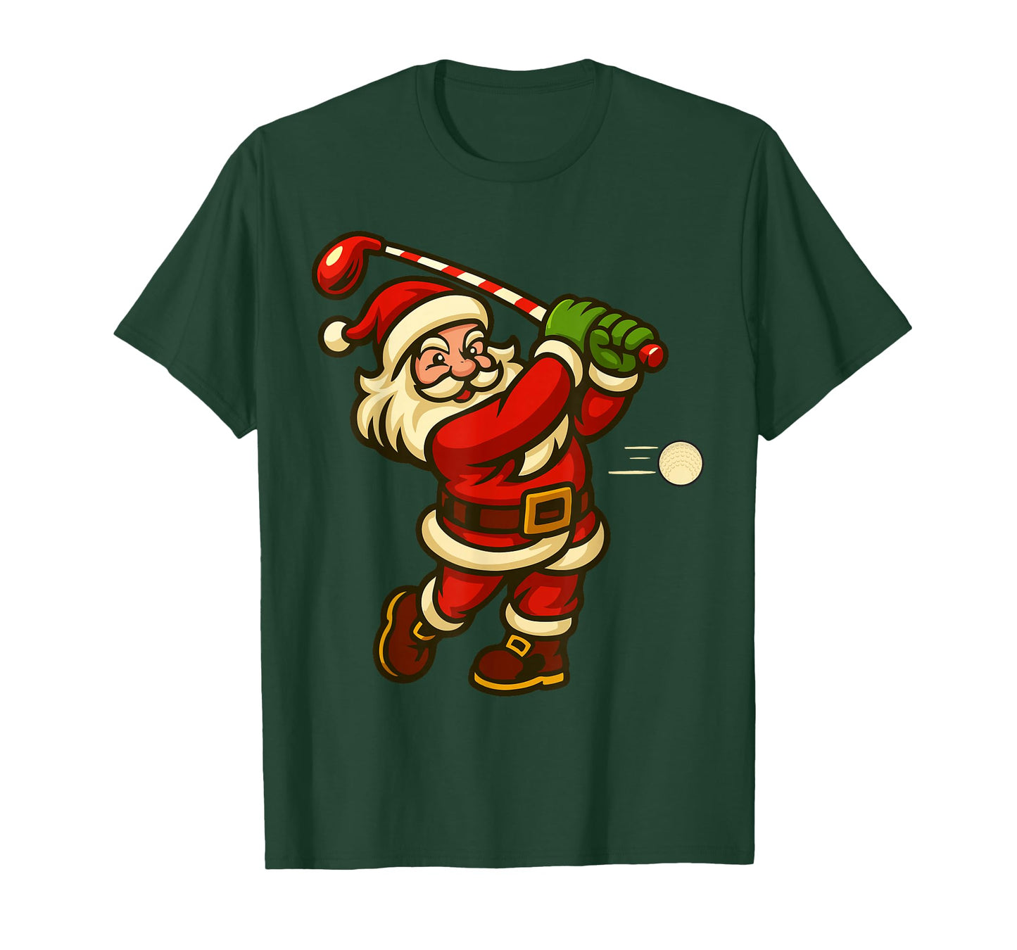 Christmas Golf Shirts for Men Boys Kids Santa Golfing Xmas T-Shirt