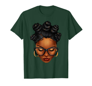 Afro Black Woman African Black History Month Melanin Queen T-Shirt