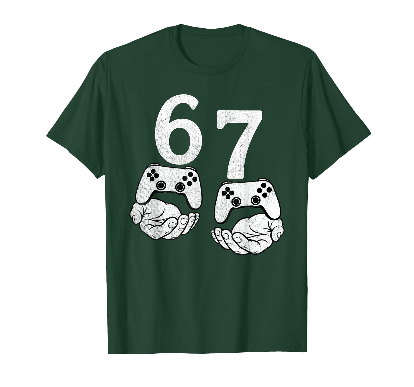 Funny 67 Meme Six Seven Video Games Gamer Gaming Boys Kids T-Shirt
