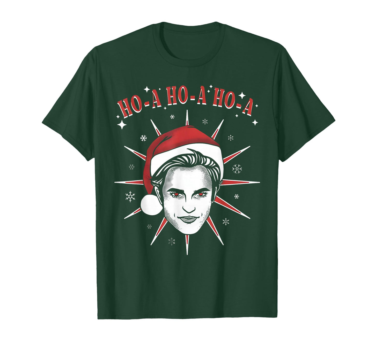 Vintage Ho-A Ho-A Ho-A Santa Hat Funny Christmas T-Shirt