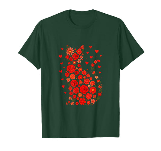 Meowentines Day - Funny Cat Lovers Hearts T-Shirt