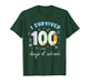I Survived 100 Days of School Students Teachers 100th Days T-Shirt
