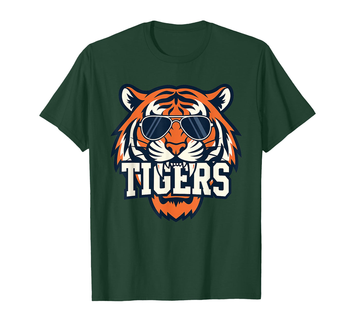 Vintage Tigers Inspirational Athletic Name Design Game Day T-Shirt